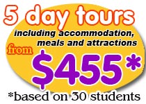 Canberra school tours for middle school and primary